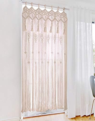 Achart Macrame Curtain Panel Boho Decor