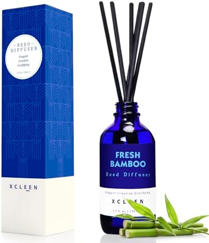 Xcleen Reed Diffuser Set Fresh Bamboo 37 Oz