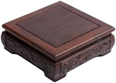 GOLDY WENDY Square Solid Wood Pedestal Display Stand