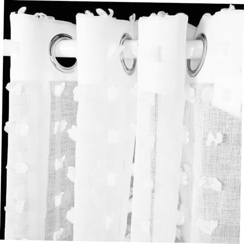 Zerodeko Farmhouse Bedroom Curtain Long Sheer Drapes