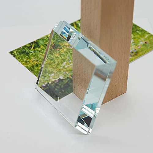 StayMax Clear Crystal Glass Display Base for Collectibles