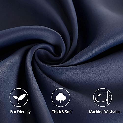 PANOVOUS Door Window Curtain Panel 25x40 Inch Navy Blackout