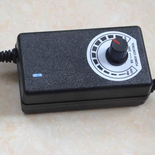 Adjustable Mist Maker with LED and Splash Guard Black