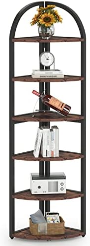 Tribesigns 6 Tier Corner Shelf 71 Inch Tall
