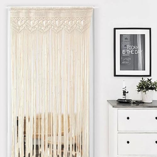 Macrame Curtains 35x71 Inch Cotton Woven Boho Decor