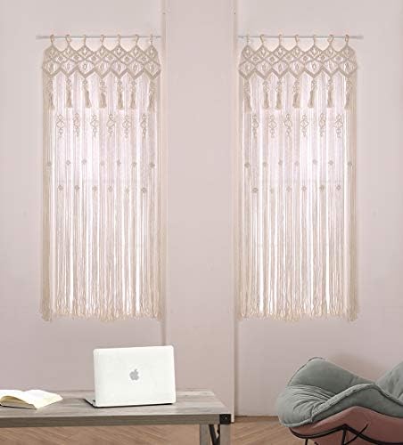Achart Macrame Curtain Panel Boho Decor