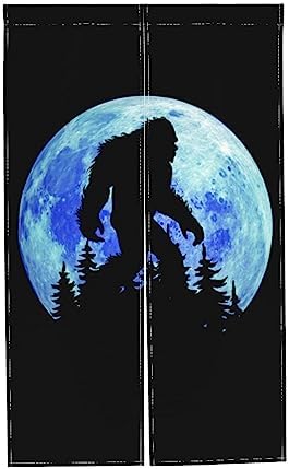 Moon Bigfoot Door Curtain 34x56 Inch Privacy Panel