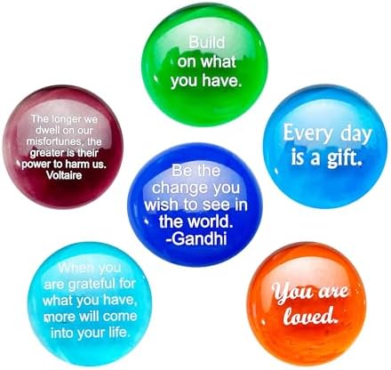 Lifeforce Glass Encouragement Stones Set of 6