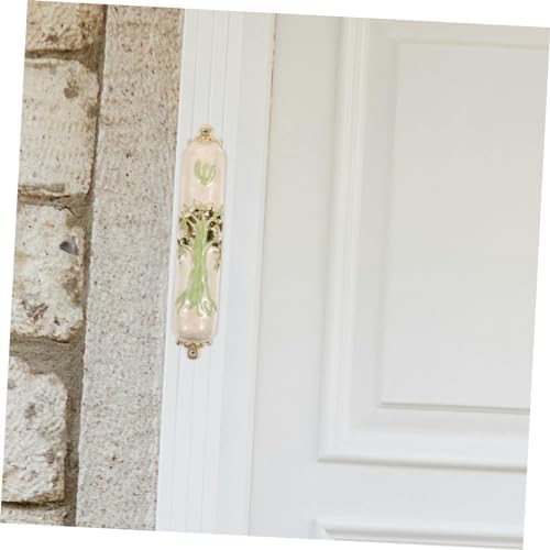 Retro Metal Mezuzah Ornament Religious Decor for Door