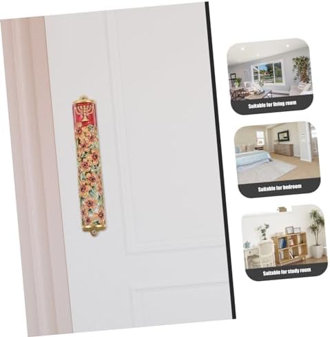 PRETYZOOM Mezuzah Door Decor Jewish Blessing Scroll Art