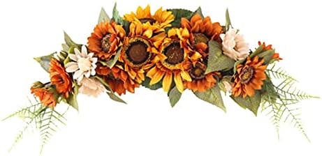 Fall Swag with Sunflower Garland 236 Inch Hanging Floral Wreath