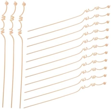 Cabilock 20pcs Multi-Spiral Natural Rattan Diffuser Sticks