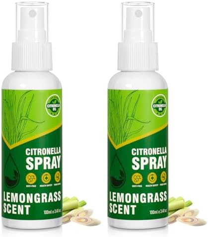 SCENTORINI Citronella Spray DEET-Free 676 Oz 2 Pack