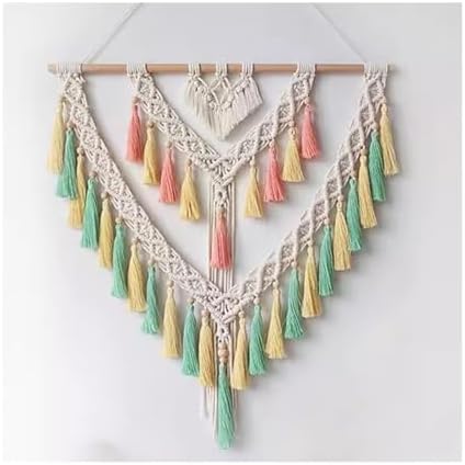 Macrame Curtains Cotton Long Wall Hanging Panels