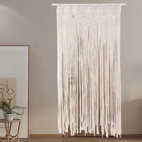 Macrame Curtains 35x71 Inch Cotton Woven Boho Decor