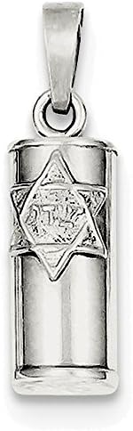 FJC Finejewelers Sterling Silver Mezuzah Pendant
