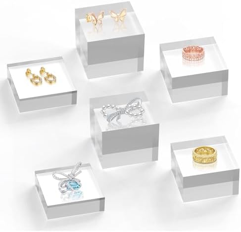 Acrylic Display Stand 6 Pack with 3 Sizes