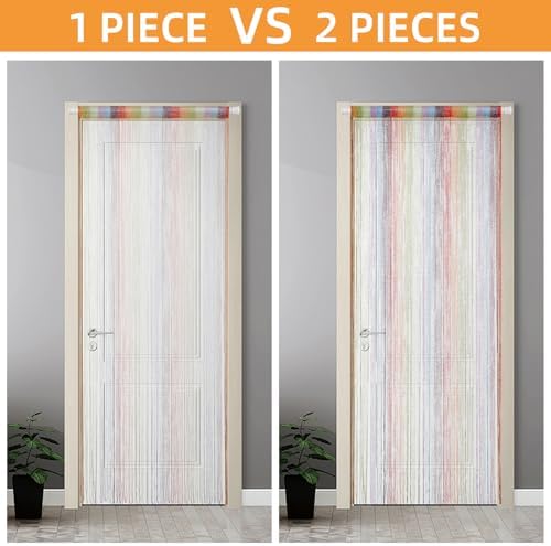 4 Piece Glitter String Curtains Boho Door Divider Decor