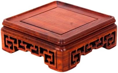 GOLDY WENDY Mahogany Square Decor Base Display Stand