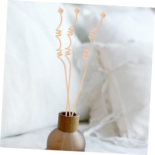 Cabilock 20pcs Multi-Spiral Natural Rattan Diffuser Sticks