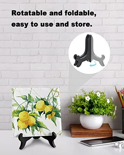 Elegant Ceramic Ornament with Black Stand and Golden Latch