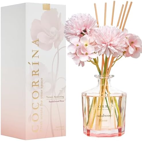 Cocorrina Sandalwood Rose Reed Diffuser Set