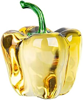 Yellow Chili Cherry Crystal Sculpture Home Decoration