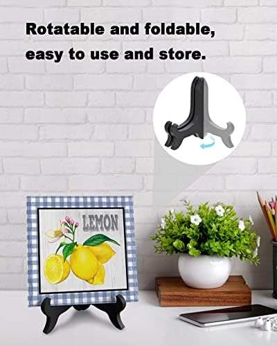 ZOE GARDEN Farm Summer Yellow Lemon Buffalo Wood Grain Desk Ceramic Ornament 63x63