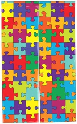 Peynir Autism Awareness Door Curtain Feng Shui Panel
