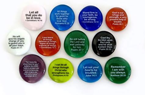 Lifeforce Glass Bible Verse Stones Set I