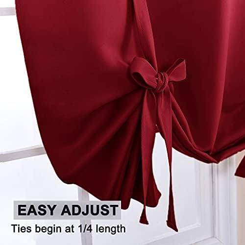 Pony Dance Red Thermal Kitchen Curtains