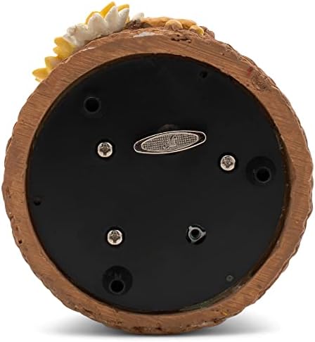Elanze Designs Musical Snow Globe with Honey Bee Hive