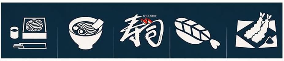 Japanese Sushi Bar Noren Door Curtain Panel Z05