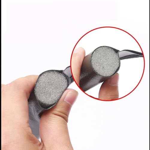 Door Draft Stopper with Velcro Black 38 Inch Length
