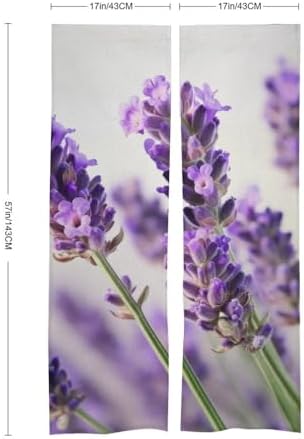 Lavender Flower Door Curtain Panel 17x57 Inch
