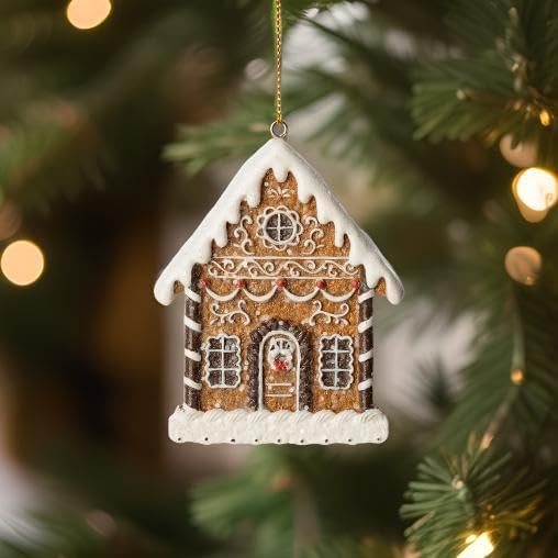 The Bridge Collection 3 Resin Gingerbread House Ornament