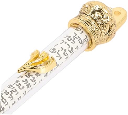 Metal Mezuzah Door Ornament with Crown Design