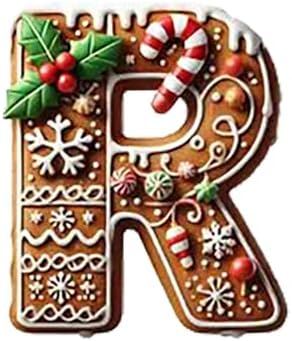 Gingerbread Alphabet Ornaments for Christmas Tree Decor