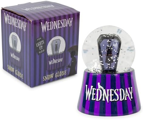 Wednesday Addams Light-Up Snow Globe 3 Inches Tall