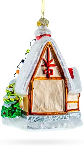 Gingerbread Delight Blown Glass Christmas Ornament 1