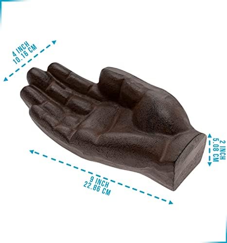 Cast Iron Cigar Ashtray Hand-Shaped - Rustic Decor