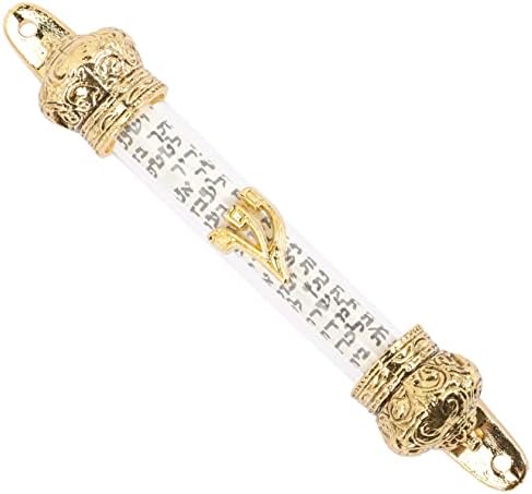 Sturdy Metal Mezuzah Scroll Door Ornament