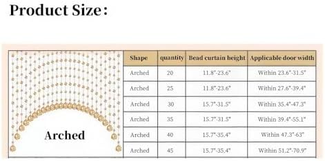 Crystal Beaded Curtain with Snowflake Accents Blue Medium