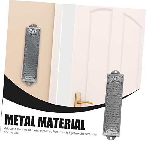 Retro Metal Mezuzah Plaque Door Decor