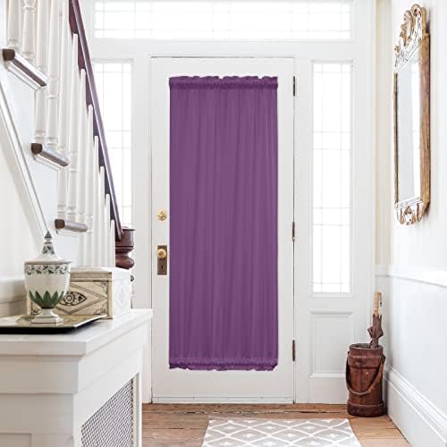 Chic D Door Curtains 25x72in Purple Lavender Blackout Panel Rod Pocket