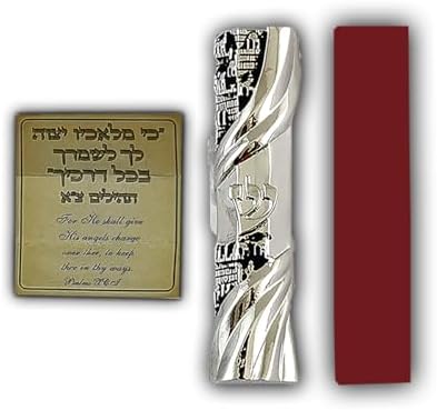 CAR MEZUZAH Travelers Prayer Scroll Mezuzah from Jerusalem