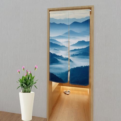 Leowefowa Japanese Noren Doorway Curtain Panel
