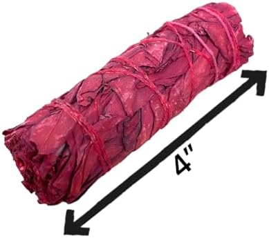 3 Dragons Blood Sage Smudge Sticks 4 Inch Hand Tied All Natural