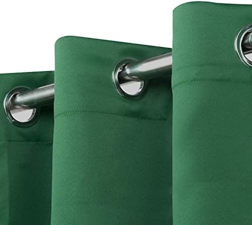 MDS Blackout Curtain Panel Emerald Green 42x72 Inch