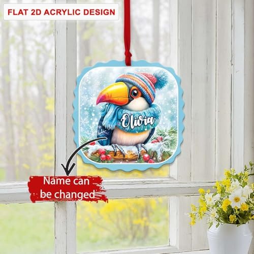 Personalized Acrylic Tree Ornament with Custom Name 1
